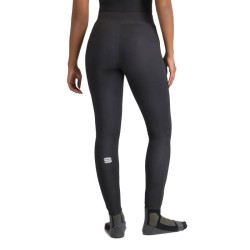 Тёплое женское трико Sportful Squadra W Tights черно-белое